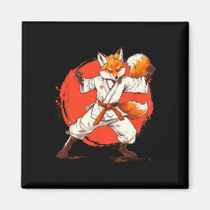 Imán Kickboxing Fox Taekwondo Karate Mma Divertido Arte
