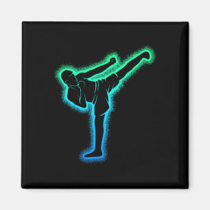 Imán Kickboxing Karate Kickboxer Taekwondo Niños Hombre