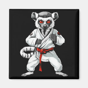Imán Kickboxing Lémur Taekwondo Karate MMA Divertido