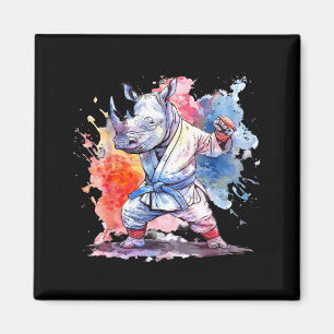 Imán Kickboxing Rhino Taekwondo Karate MMA Divertido
