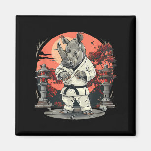 Imán Kickboxing Rhino Taekwondo Karate MMA Divertido