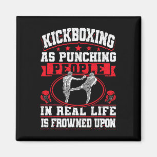 Imán Kickboxing Vintage Kickboxingas Golpeando a la Gen
