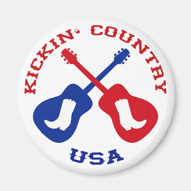 Imán Kickin' Country USA (Frente)