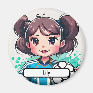 Imán Kickin' Cutie Magnet con el nombre de Personalizad