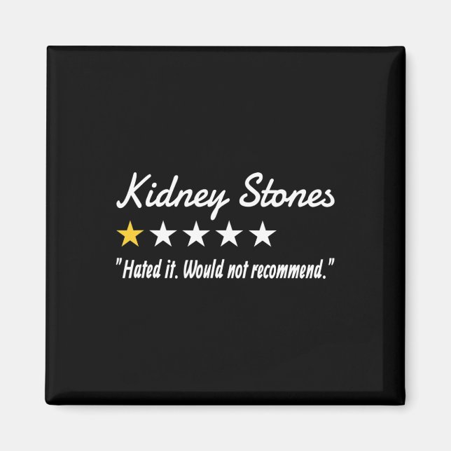 Imán Kidney Stones 1 estrella Review (Frente)