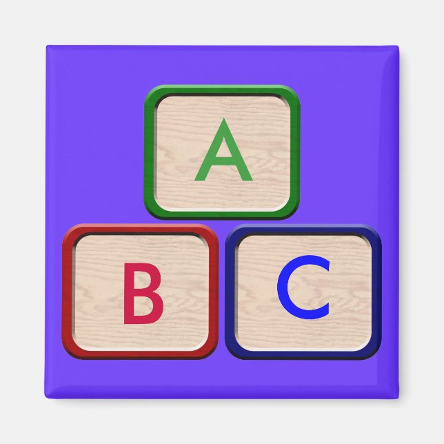 Imán Kids Blocks Fridge Magnet (Frente)