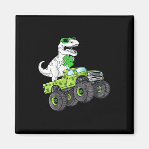 Imán Kids St Patricks Day T Rex Rister Monster Truck Di
