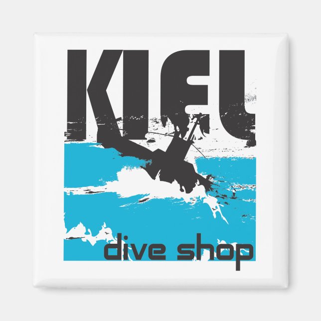 Imán Kiel Dive Shop Magnet (Frente)