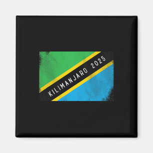 Imán Kilimanjaro 2025 Tanzania Bandera Monte Kilimanjar