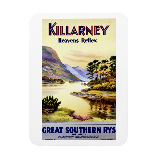 Imán Killarney ~ El reflejo del cielo (Vertical)