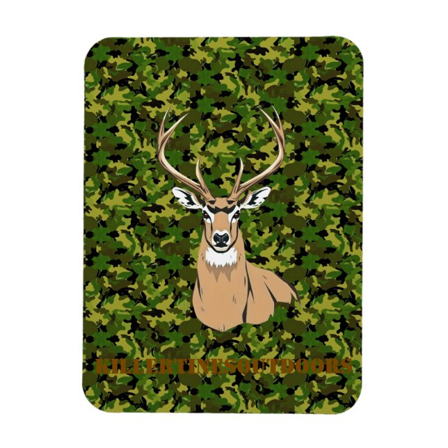 Imán Killertinesoutdoors whitetail magnet. (Vertical)