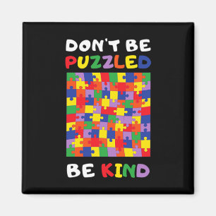 Imán Kind Autistic Puzzle Autism Awareness 2022 Asl Mom