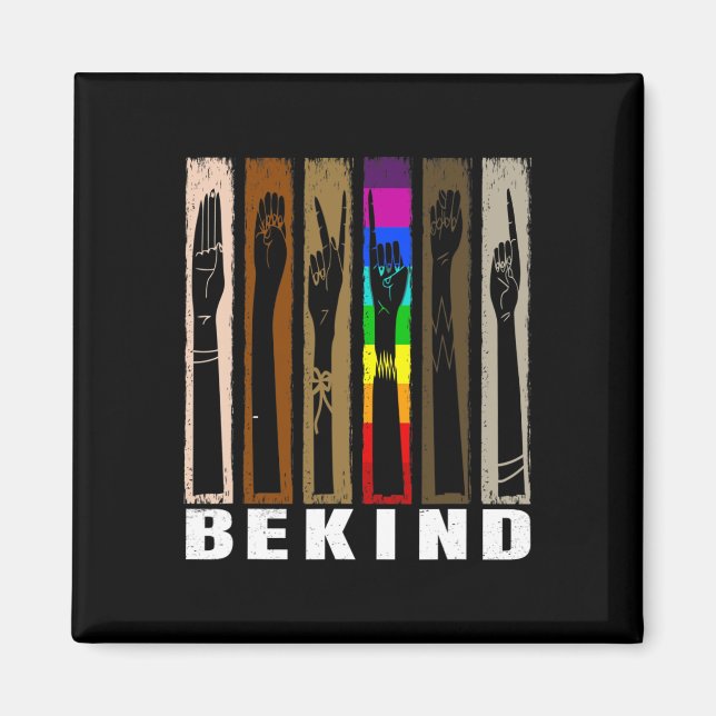 Imán Kind Usa Lengua De Rótulo Mano De Conversación Lgb (Frente)