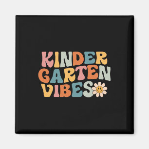 Imán Kindergarten Vibes - Kinder Crew Retro Primer Día
