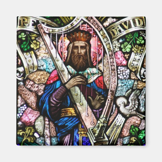 Imán King David StainGlass Art (Frente)