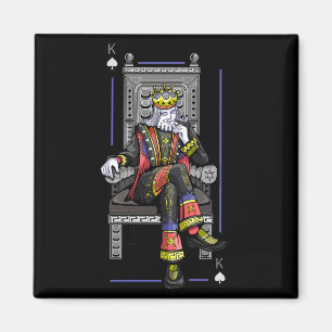 Imán King de la tarjeta