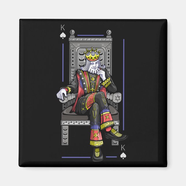 Imán King de la tarjeta (Frente)