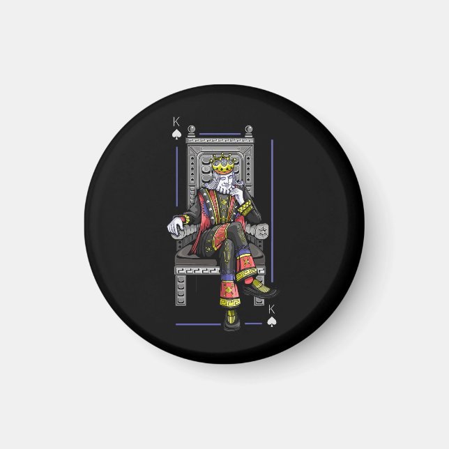 Imán King de la tarjeta (Frente)