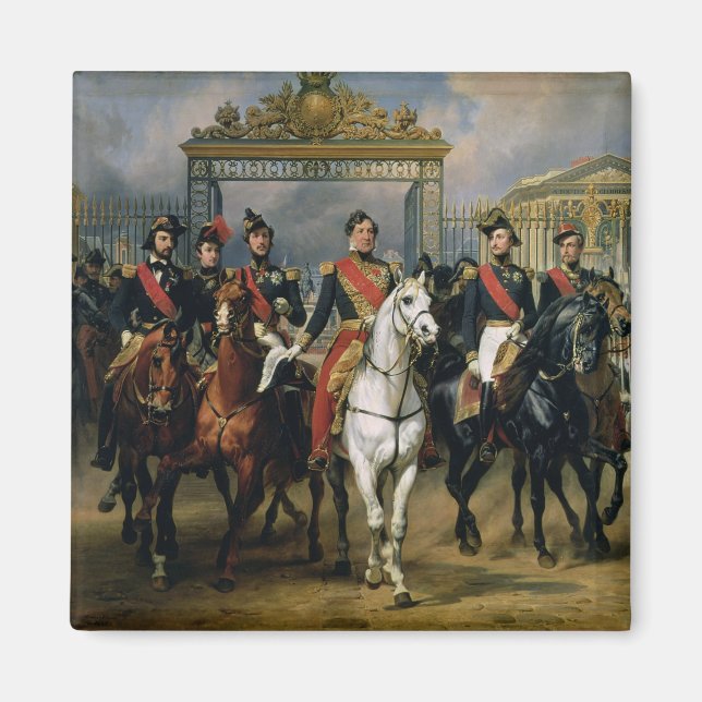 Imán King Louis-Philippe (1773-1850) de Francia y su (Frente)