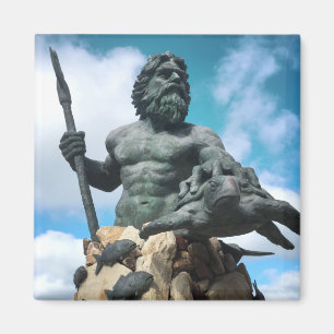 Imán king neptune en playa virginia