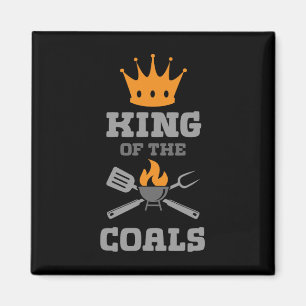 Imán King Of Coals Grill Grill Barbacoa Carne Bbq