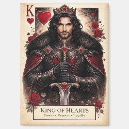 Imán King of Hearts Gothic Tarot Card Magnet