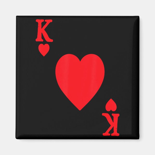Imán King Of Hearts Valentine's Day Lover Royal Flush F (Frente)
