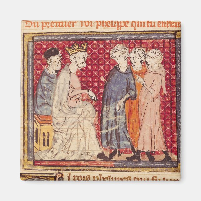 Imán King Philippe I , Grandes Crónicas de Francia (Frente)