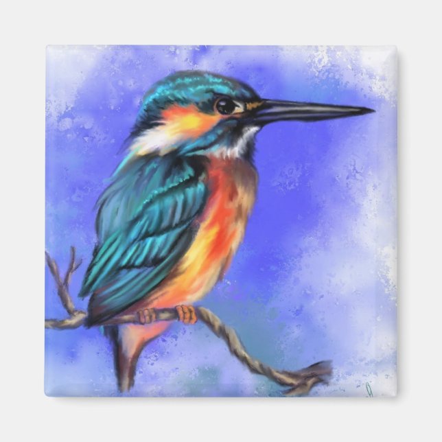 Imán Kingfisher Bird Magnet (Frente)