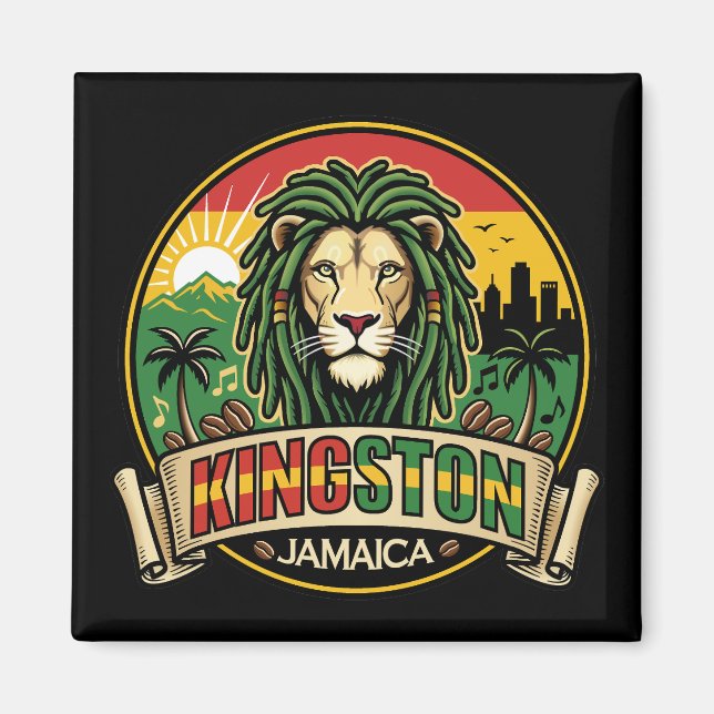 Imán Kingston Jamaica Island Caribbean (Frente)