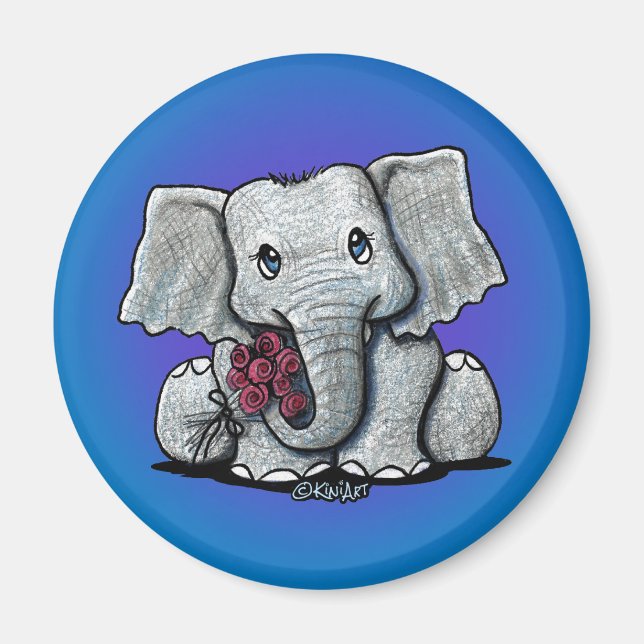 Imán KiniArt Baby Elephant Magnet (Frente)