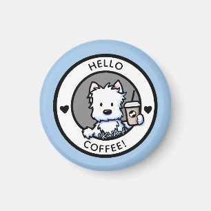 Imán KiniArt Café Westie Magnet