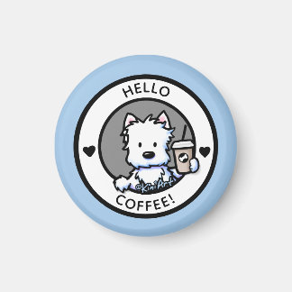 Imán KiniArt Café Westie Magnet