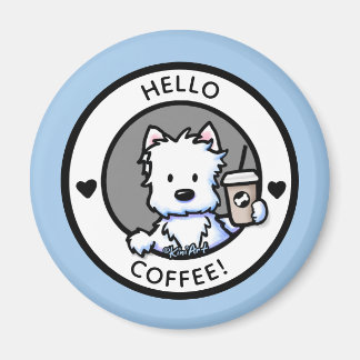 Imán KiniArt Café Westie Magnet