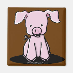 Imán KiniArt Piglet Magnet
