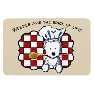 Imán KiniArt Westie Chef
