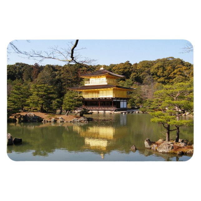 Imán Kinkaku-ji 金 閣 寺 Templo del Pabellón de Oro (Horizontal)