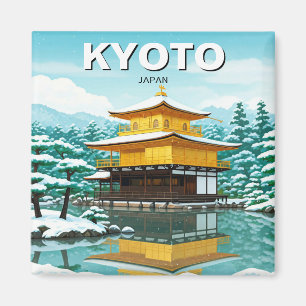 Imán Kioto Japón Viaje Parque Dorado Kinkakuji