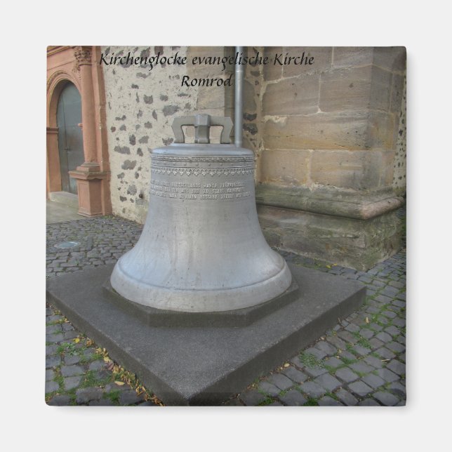 Imán Kirchenglocke evangelische Kirche Romrod (Frente)