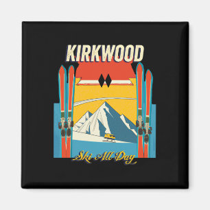 Imán Kirkwood California Esquí Todo el Día - Retro Vint
