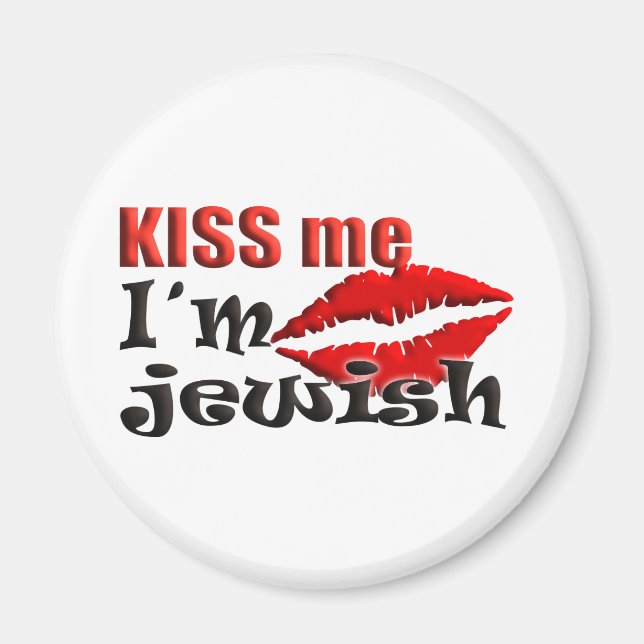 Imán Kiss Me I am Jewish (Frente)