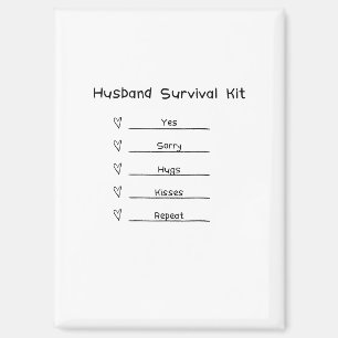 Imán Kit de supervivencia para marido
