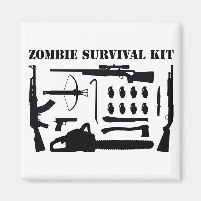 Imán Kit de supervivencia para zombis (Frente)