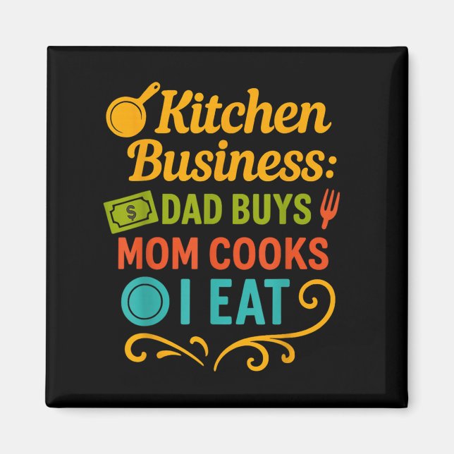 Imán Kitchen Business Dad compra a mamá cocineros que y (Frente)