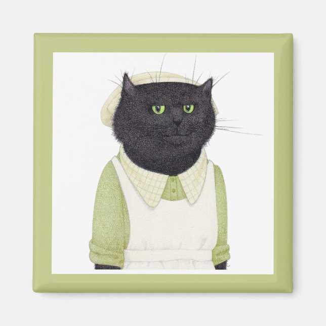 Imán KITCHEN MAID CAT Square Magnet (Frente)