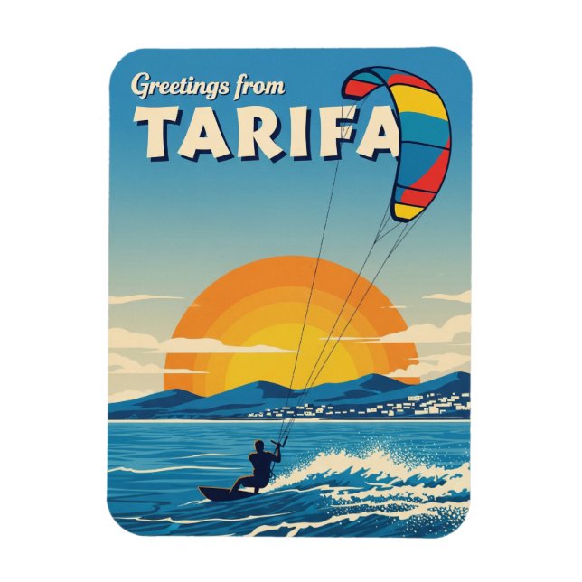 Imán Kitesurfing Tarifa España Viajes (Vertical)