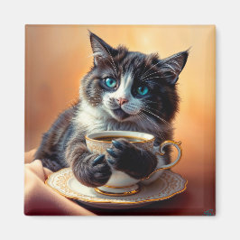 Imán Kitten de ojos azules