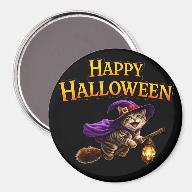 Imán Kitten happy Halloween magnet (Anverso/Reverso)