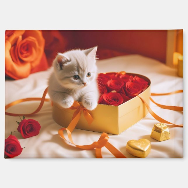 Imán Kitten Love Tender Romantic Beautiful Gift (Anverso)