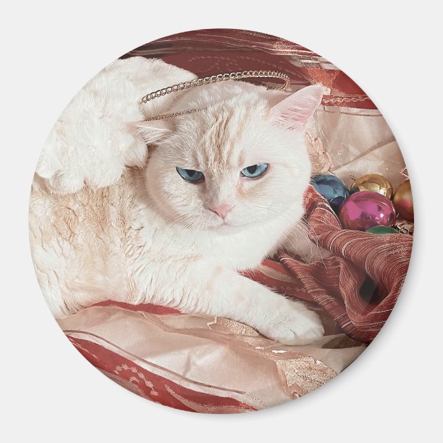 Imán Kitty Angel para Navidad (Frente)